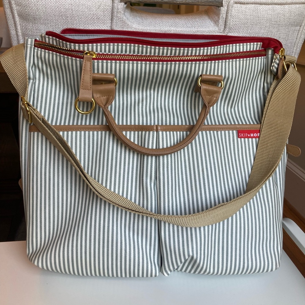 Skip Hop Striped Diaper Bag